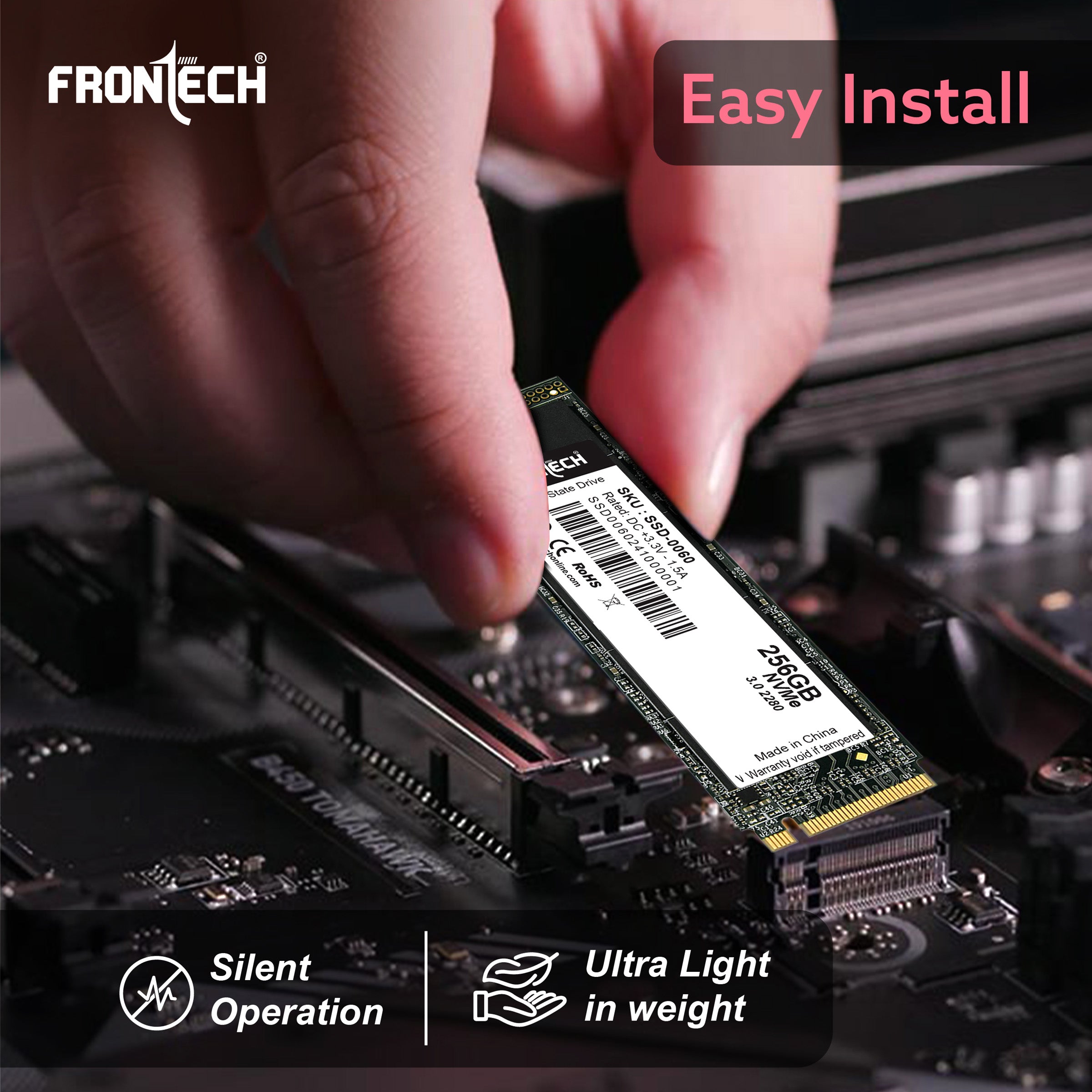 Frontech 256GB NVMe M.2 2280 SSD – PCIe Gen3 ×4, Up to 1600 MB/s Read & 1000 MB/s Write, Ultra-Compact High-Speed Solid State Drive for Gaming, Laptops & PCs Frontech 256GB NVMe M.2 2280 SSD – PCIe Gen3 ×4, Up to 1600 MB/s Read & 1000 MB/s Write, Ultra-Compact High-Speed Solid State Drive for Gaming, Laptops & PCs